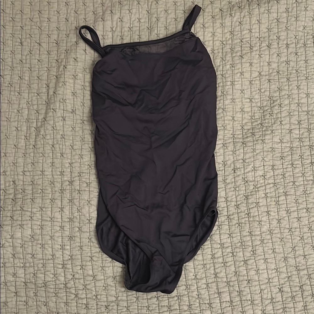 Black Bloch Leotard with Lace